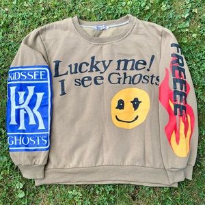 Lucky Me I See Ghosts Sweatshirt Crewneck Kanye Large (F)